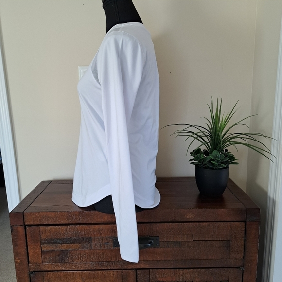 Sage Collective Active Top White Women's XS Long Sleeve Tee Workout - Picture 4 of 8